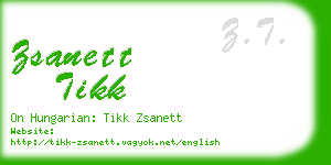 zsanett tikk business card